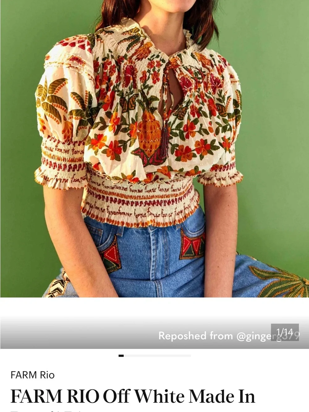 FARM Rio lightweight peasant